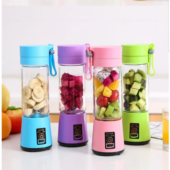 Portable Juicer Blender Cup USB Rechargeable Mixer Smoothies Mini Fruit Machine - Picture 7 of 11